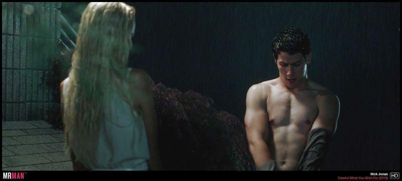 Nick Jonas shirtless