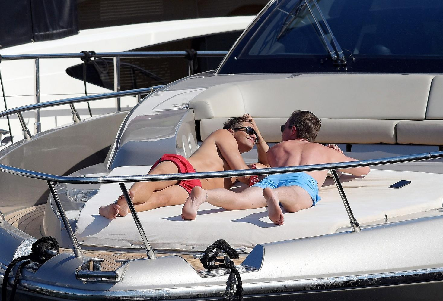 Neil Patrick Harris and Husband David Burtka Sunbathe and Kiss on a Yacht