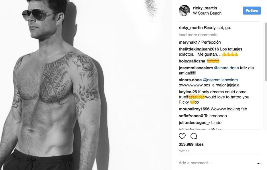 Ricky Martin, The Ultimate DILF, Shows Off Part of His Ass