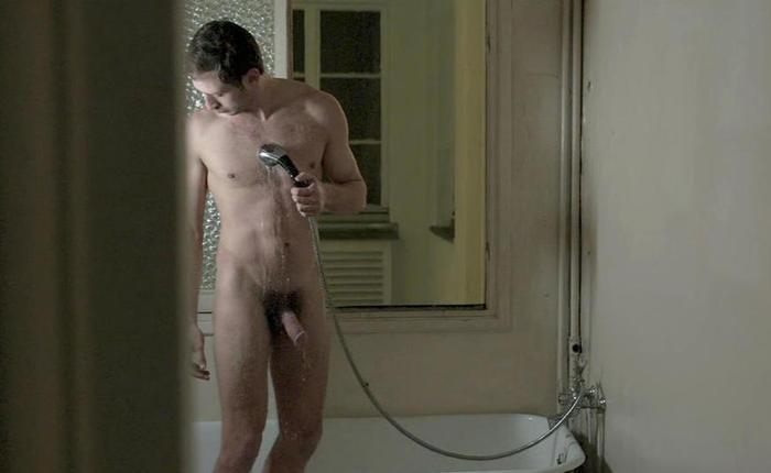 Random Clip You Must Watch Of The Day: Tom Mercier Jerks His Huge Cock In The Shower