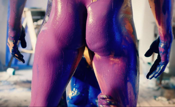 Top Ten Hottest Nude Dudes Covered in Paint
