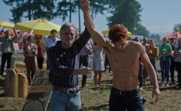 Shirtless K.J. Apa Looking Like A Daddy Baddie On Instagram