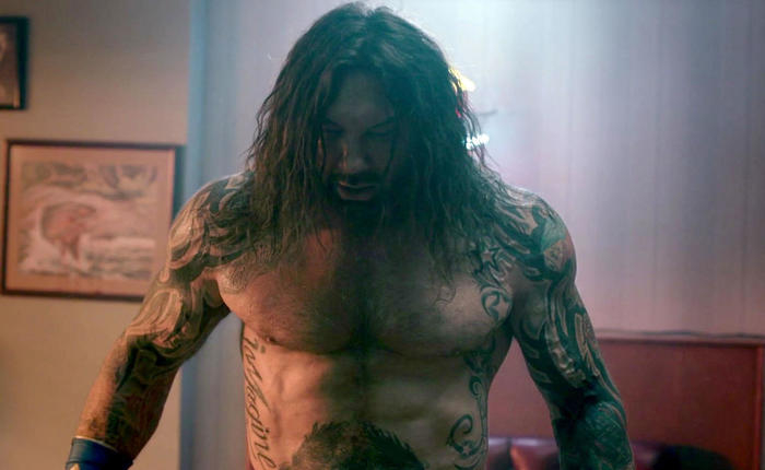Dave Bautista's Sexy Speedo In The 'Knives Out 2' Trailer