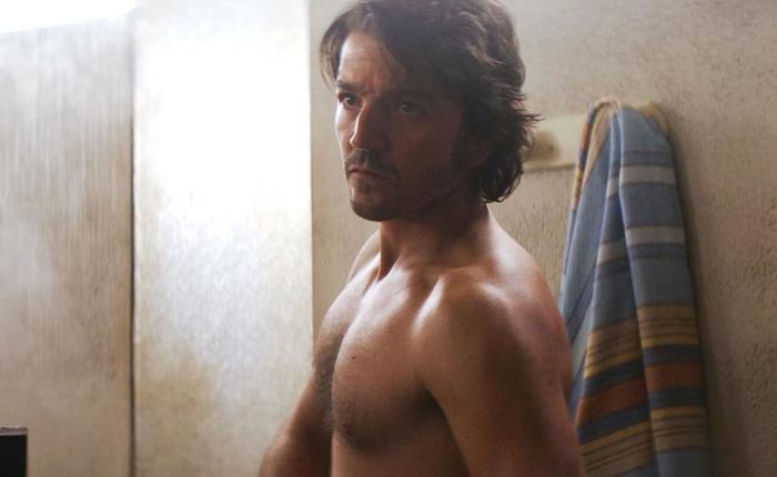 Andor's Shirtless, Hairy, And Muscular Diego Luna Shower Scene As GIFs