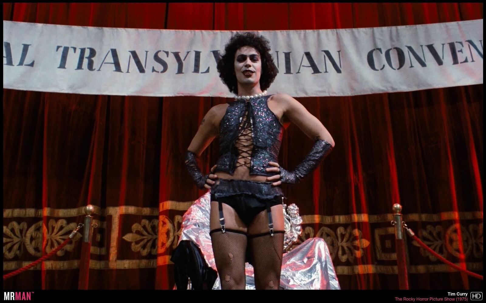 Tim Curry sexy corset garter