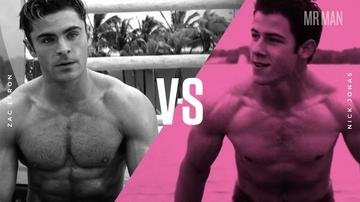 Battle Of The Bulge: Nick Jonas Vs. Zac Efron Zac Efron Nick Jonas 807