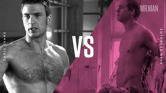 Battle of the Bulge: Chris Evans vs. Ryan Reynolds Chris Evans Ryan Reynolds 951
