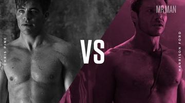 Battle of the Bulge: Chris Pine vs. Harrison Ford! Harrison Ford Chris Pine 1037