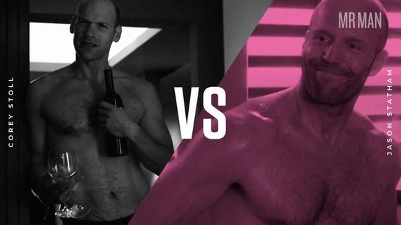 Battle of the Bulge: Corey Stoll vs. Jason Statham Andrew Rannells Corey Stoll Jason Statham 1067