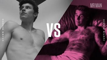 Battle of the Bulge: Shawn Mendes vs. Justin Bieber Justin Bieber Shawn Mendes 1073