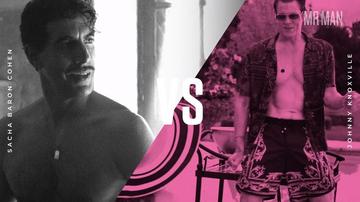 Battle of the Bulge: Sacha Baron Cohen vs. Johnny Knoxville Johnny Knoxville Sacha Baron Cohen 1097