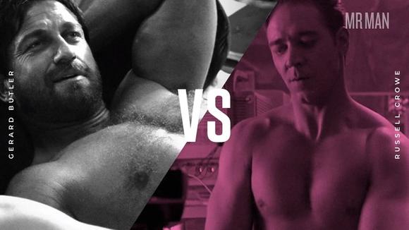 Battle of the Bulge: Gerard Butler vs. Russell Crowe Gerard Butler Russell Crowe 1127