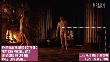 Manatomy of a Nude Scene: Two of History's Manliest Men Wrestle Naked in 'Women In Love' Alan Bates Oliver Reed 1463