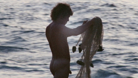 Willie Aames Nude as David. Butt, Penis, fishing, nature. 11552