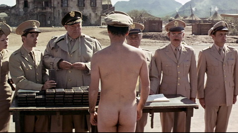 Captain John Yossarian from Catch-22 Naked. Butt, hat, military. 150521