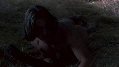 Christian Bale Naked as Amled. Butt, barefoot, barn. 107517