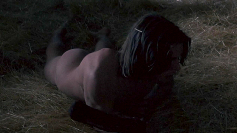Christian Bale Naked as Amled. Butt, barefoot, barn. 107511