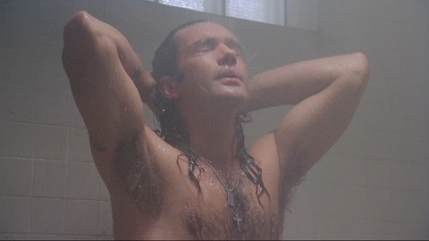 Sexiest Antonio Banderas Scene in Never Talk to Strangers. Shirtless. 34225
