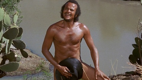 Harry Belafonte in Buck And The Preacher (1972) Sexy Shirtless 42573