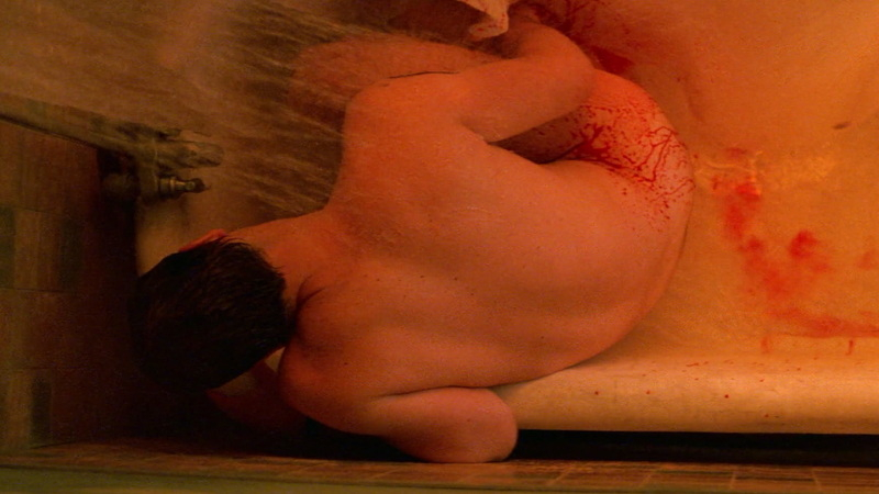 Gil Bellows Naked as Lizard Browning. Butt, Shirtless, bleeding, shower. 161187