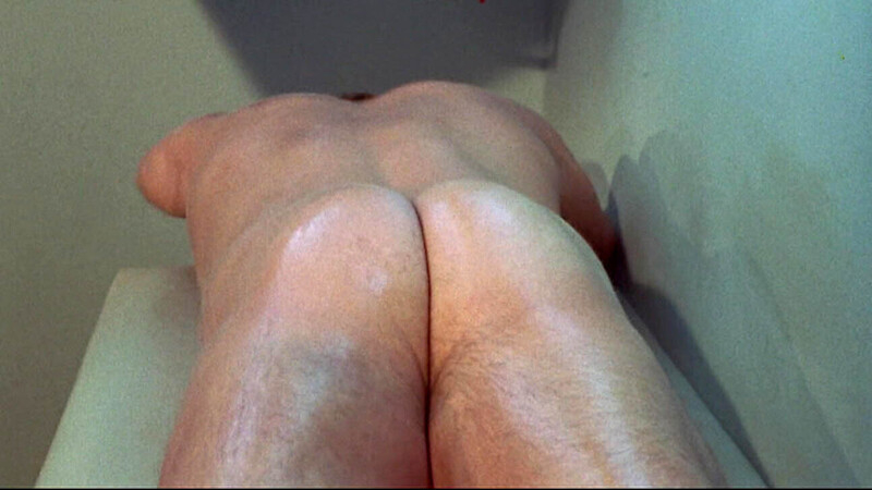Godfrey Cambridge Nude in Watermelon Man. Butt, hairy legs, oil. 131715