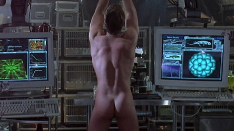 Russell Crowe in Virtuosity (1995) Butt Shirtless 25685