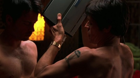 Sexiest Scenes of John Carpenter from Auto Focus. Shirtless. 81155