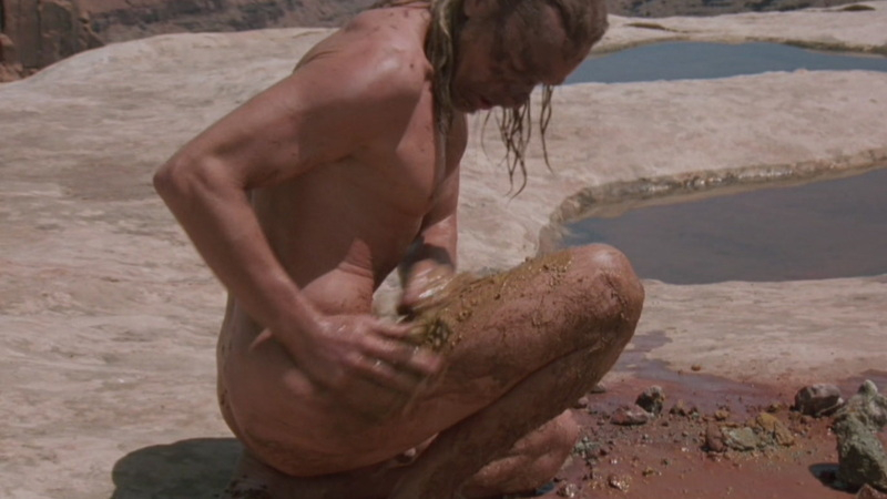 Augustin Robert from Passion in the Desert Naked. Balls, Penis, Shirtless, clay, long hair. 77609