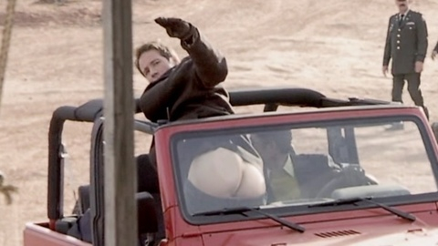 Nudes of Dr. Ira Kane from Evolution. Butt, army base, jeep. 165210