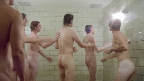 Tony from Fear No Evil Naked. Butt, group shower, multiple men. 196247