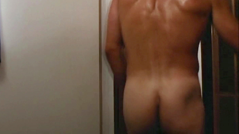 Johnny from Forced to Kill Naked. Butt, bathroom, doorway. 93563