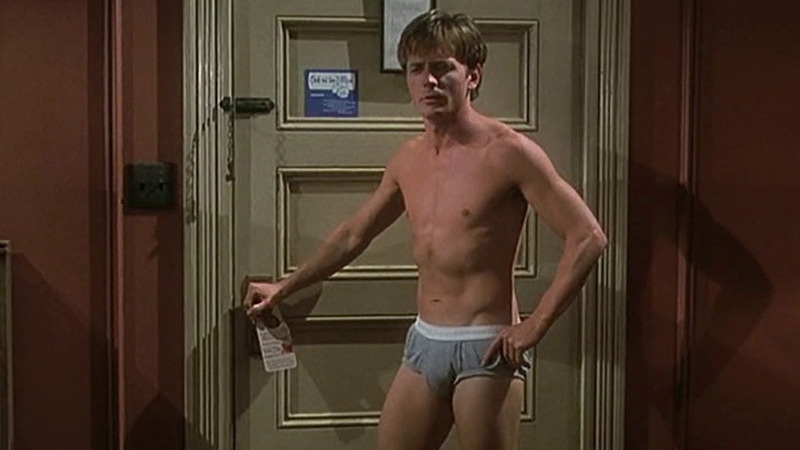 Hottest Michael J. Fox Scene in Greedy. Sexy, Shirtless, Underwear. 42488