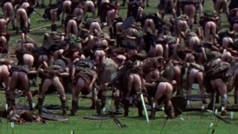 Mel Gibson in Braveheart (1995) Body Double Butt 17825