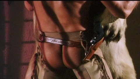 Trevor Goddard Naked in Flexing with Monty. Sexy, Butt, Shirtless. 25699