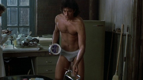 Jeff Goldblum in The Fly (1986) Bulge Sexy Shirtless Straight Underwear 42397