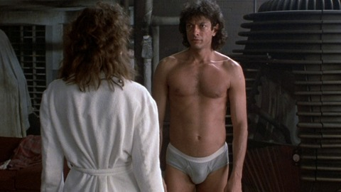Jeff Goldblum in The Fly (1986) Bulge Sexy Shirtless Straight Underwear 42398
