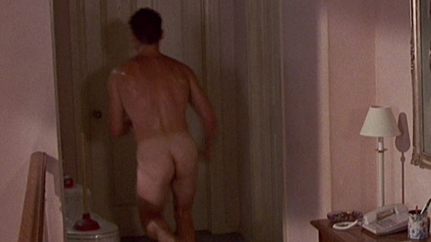 David Barry Gray Nude in Cops & Robbersons. Butt, Shirtless, hallway, running. 142745