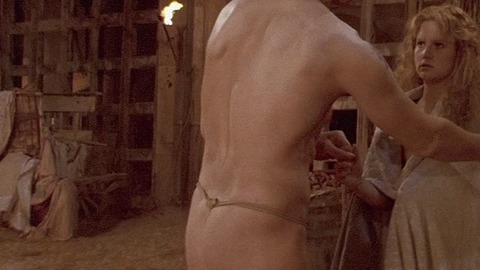 Rutger Hauer in Flesh + Blood (1985) Sexy Shirtless Thong Butt 25133