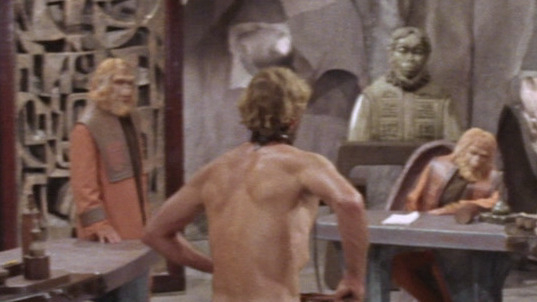 Charlton Heston Nude in Planet of the Apes. Butt, Sexy, Shirtless. 30292