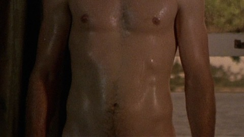 William Hurt in Body Heat (1981) Sexy Shirtless Glistening Hairy Belly 5988