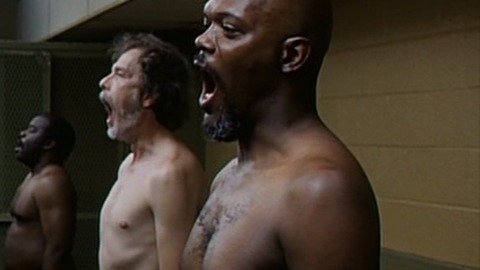 Samuel L. Jackson in Against the Wall (1994) Shirtless 6310