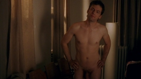 Justin Kirk Nude in Flannel Pajamas. Shirtless, Penis. 9670