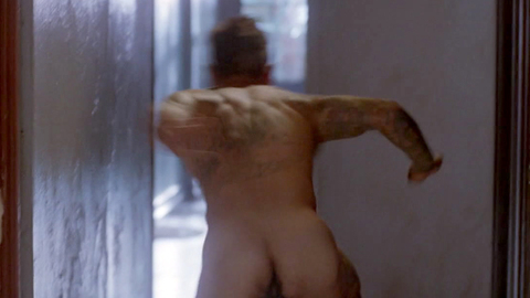Robert LaSardo Naked in NYPD Blue. Butt, Balls, backsack, nude. 85093