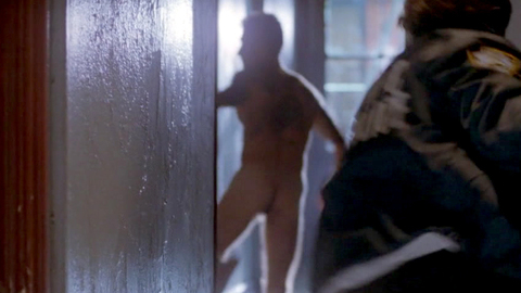Robert LaSardo Nude in NYPD Blue. Butt, balls, nude. 85096