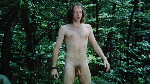 The Hitchhiker from The Groove Tube Naked. Balls, Penis, Shirtless, forest, full frontal. 154625