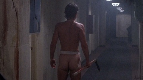 Rob Lowe Nude in Youngblood. Butt, hockey stick, jock strap. 85474