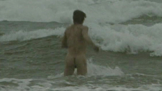 Nudes of Father from The Road. Butt, in water, water. 106104