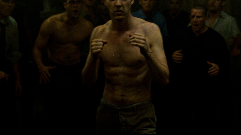 Fight Club's Sexiest Scenes with Edward Norton. Shirtless. 2616