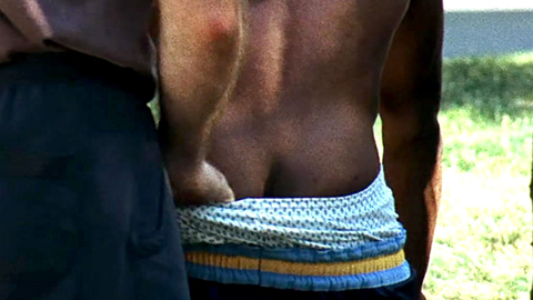 Mekhi Phifer Naked as Ronald 'Strike' Dunham. Butt, Underwear, pants down, public. 105927