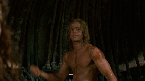 Brad Pitt in Troy (2004) Butt Shirtless Straight 7496